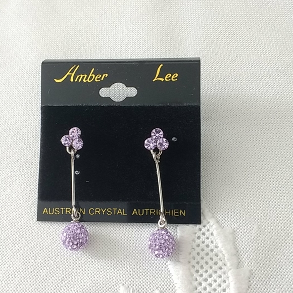 Amber Lee Lilac Drop earrings - Picture 2 of 4